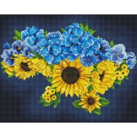 Алмазна мозаїка Квітуча Україна 40×50 см AMO7874