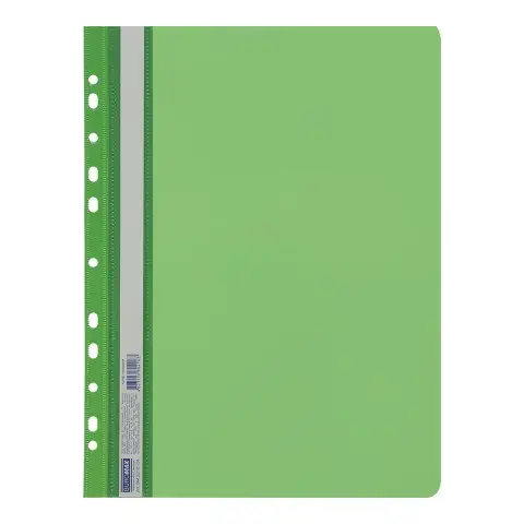 Папка-швидкозшивач із перфорацією, А4, зелений, 6 шт.