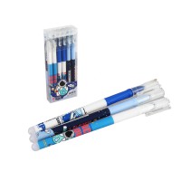 Набір гелевих ручок стираємих, синя, 12 шт., 34277