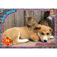 Пазли G-Toys Домашні улюбленці", 70 елементів, AN136