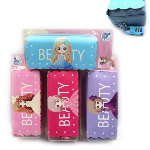 Пенал Beauty, 2 відділення, 20x9x6.5 см (В асортименті)