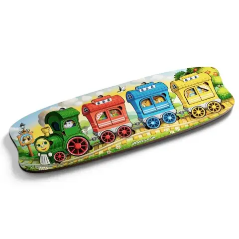 Вкладка-сортер Веселий потяг 3 вагони Ubee ПСФ019