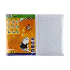 Пленка самоклеящаяся для книг, прозрачная, 10 листов