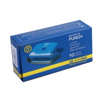 Діркопробивач металевий, до 10 аркушів, синій, BM.4036-02