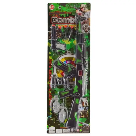 Військовий набір, автомат, пістолет, 3 стріли на присосці