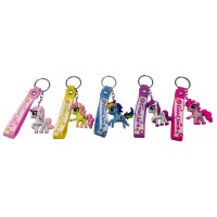 Брелок силіконовий з хлястиком Коник 5 см (набір 12 шт) 700-22