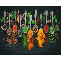 Набір для розпису по номерах Прянощі світу, 40x50 см, КНО5673