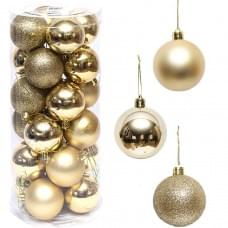 Набір кульок 24 штуки D6см "Золото" ZWH6CM тубус