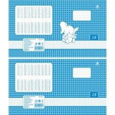 Зошити учнівські формату А5 клітинка 18 аркушів ТМ "ПЕРЛИНА" 20 шт в упаковці