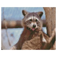 Набір для творчості алмазна картина Єнотик Strateg HX500, 30x40 см