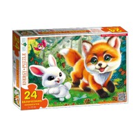 Гра-пазл Лисеня та Зайченя 24 елементи ТМ Енергія+ 88342