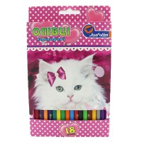 Олівці пластикові J. Otten Кошечка, 18 кольорів