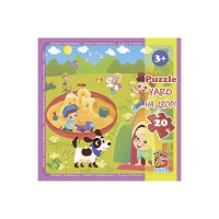 Пазли G-Toys Дитячий майданчик, 20 елементів, LX09