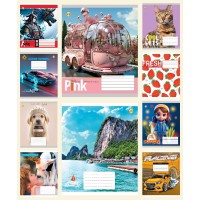 Зошити учнівські 12 аркушів клітинка ТЕ41105, 25 шт. в упаковці