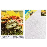 Набір для розпису по номерах Їжачок в листі, Strateg, 30x40 см, SS-6630