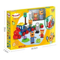 Конструктор дитячий, 35 елементів, фігурки 2 героїв, 2009