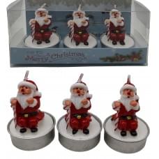 Свічка новорічна фігурна парафінов.-3шт."Д.Мороз" 6см (1*144)