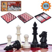 Шахи 3в1, шашки, нарди, магнітні
