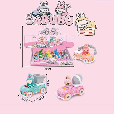 Спецтехніка LABUBU з героєм інерція 10×7×4 см 3353-13