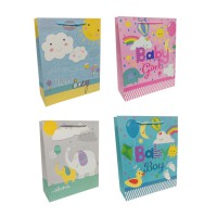 Пакет картонний, 200 г/м², New Baby, 26x32x10 см, 6 шт. в упаковці (В асортименті)