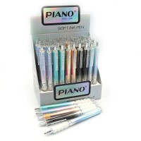 Ручка масляна Piano, 0.7 мм, синя, Soft Ink Pen, 50 шт., 030-PT