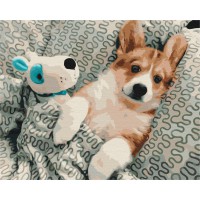 Картина за номерами В сон з улюбленцем 40×50 см BS51762