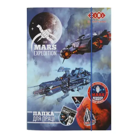 Папка для праці Cosmo Star, картонна, на гумках, А4+, 300x212x28 мм, KIDS Line