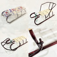 Санки дитячі з відкидною спинкою, бордо, АРТ. 4 БОРДО