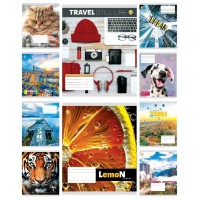 Зошити учнівські 36 аркушів клітинка Тверда ТЕ41401 МІКС КВ1, 20 шт. в упаковці