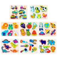 Дерев’яна іграшка Рамка-вкладиш 2в1 (пазли), 22.5x18x1 см (В асортименті)