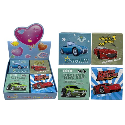 Блокнот Машини, 70 аркушів, 8x8 см (В асортименті)