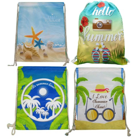 Мішок для взуття двосторонній принт Літній, 34x43 см