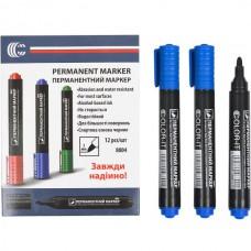 Маркер перманетний, синій колір, арт. 8004 Diamont "C", 12шт в кор. (1200/12)