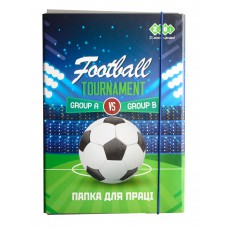 Папка для праці football, картонна, на резинках а4+ (300х212х28мм), kids line