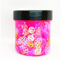 Кришталевий слайм Смайл, неоновий рожевий, 125 г, Чудисам