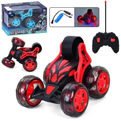 Машинка на радіокеруванні трюкова 17,5 см музика світло 360° USB 20-7FA