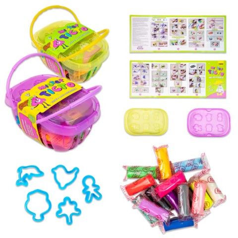 Набір для творчості Містер тісто, 15 шт. у корзинці, Strateg