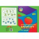 Набір кольорового картону та паперу А4, ТМ "Тетрада", 7+7 аркушів, 5 шт. в упаковці