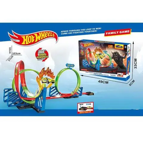 Трек машинка з інерцією наліпки 6605