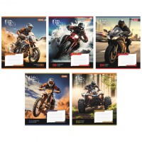 Зошити учнівські 48 аркушів лінія 1B Life on wheels, 10 шт. в упаковці