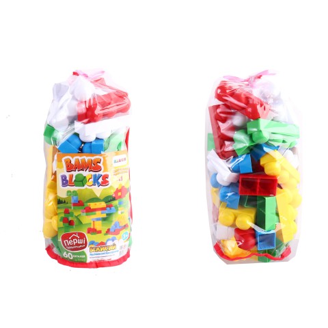 Конструктор BAMSBLOCK №1, 60 деталей, Бамсик, 32x15 см, 115/2