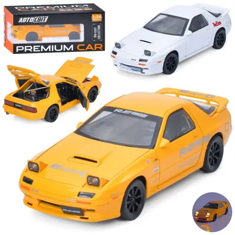 Машина АвтоСвіт, 1:24, метал, інерція, звук, світло, двері