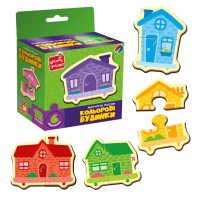 Гра розвиваюча, пазли магнітні Кольорові будинки