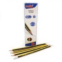 Олівець гнучкий Cello, HB, з гумкою, 12 шт.