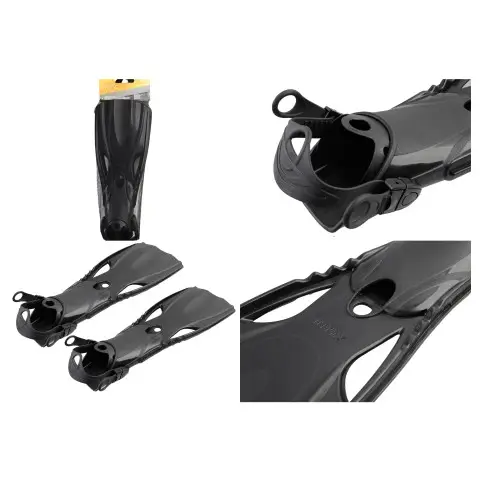 Ласти для плавання Intex Large Super Sport Fins, розмір 41-45, чорні, 55635