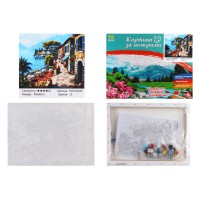 Набір для розпису по номерах Ресторан біля моря, TK Group, 30x40 см, 32049