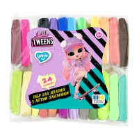 Набір для ліплення з повітряним пластиліном L.O.L. Surprise! Tweens, LOL70191, 24 кольори