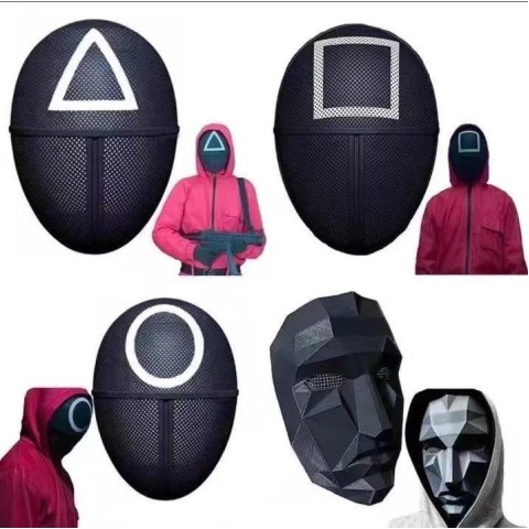 Маска повнолицева Гра в кальмара Netflix (В асортименті)