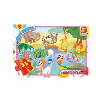 Пазли Вчимося з задоволенням Зоопарк, 35 елементів