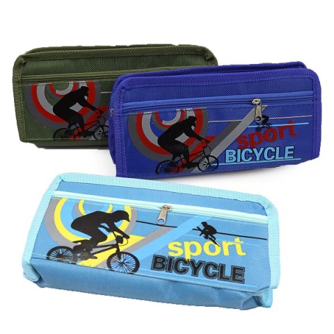Пенал Bicycle, 2 відділення, 20x10x4 см, 03L-P (В асортименті)